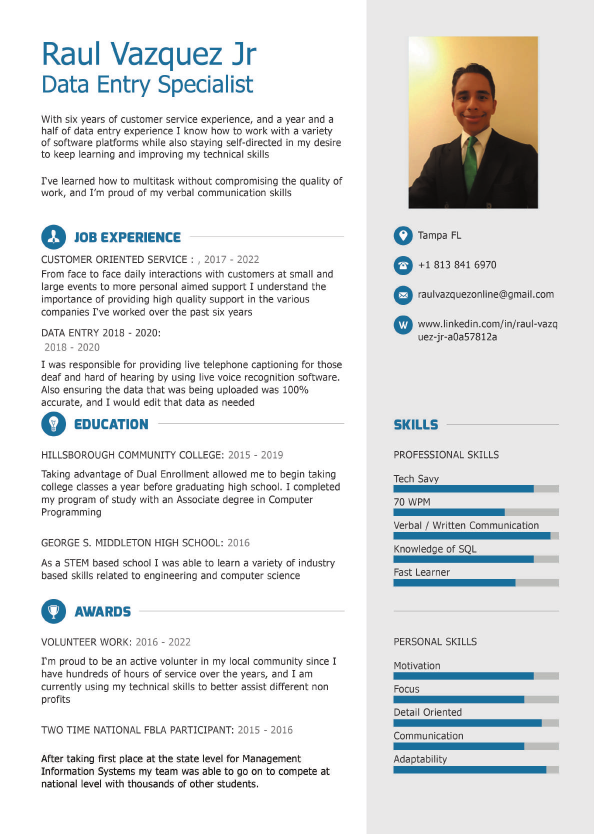 Raul Vazquez DATA ENTRY Final Resume.pdf