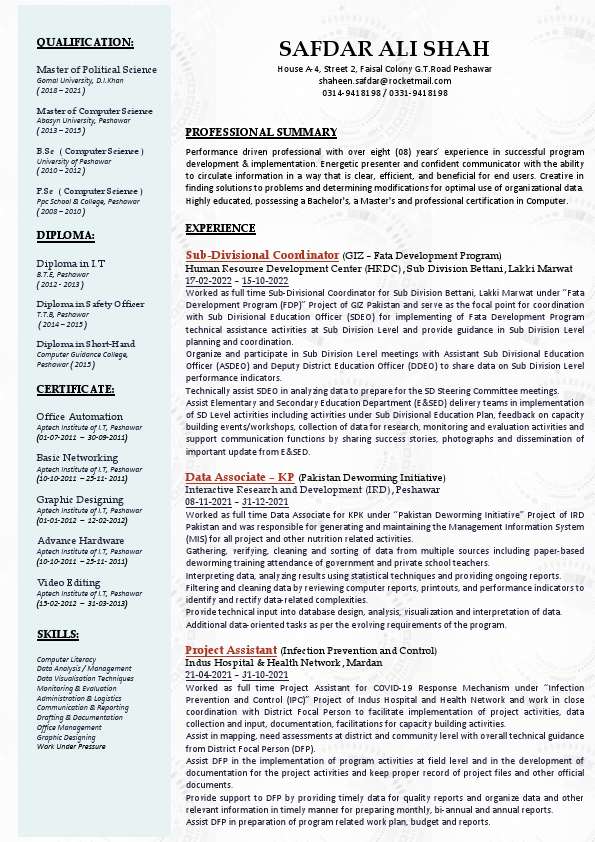 SAFDAR - CV.pdf