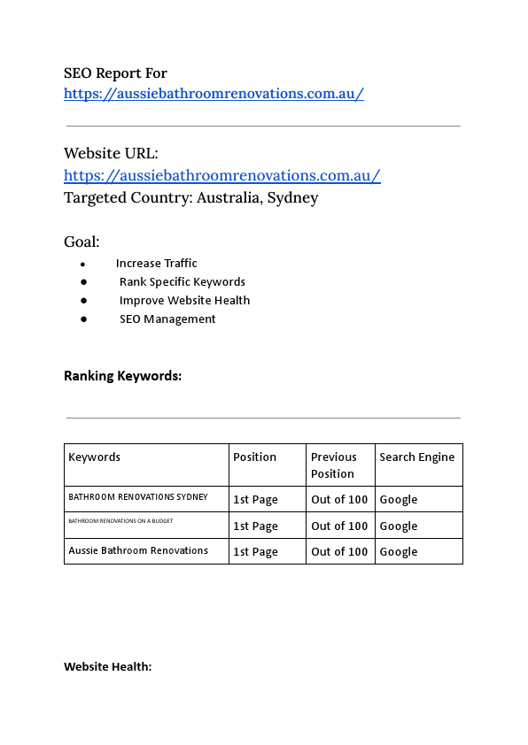 SEO Project Summary for https___aussiebathroomrenovations.com.au_.pdf