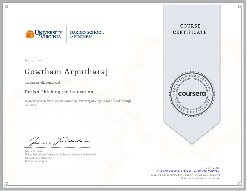 Coursera - Design Thinking for Innovation.pdf