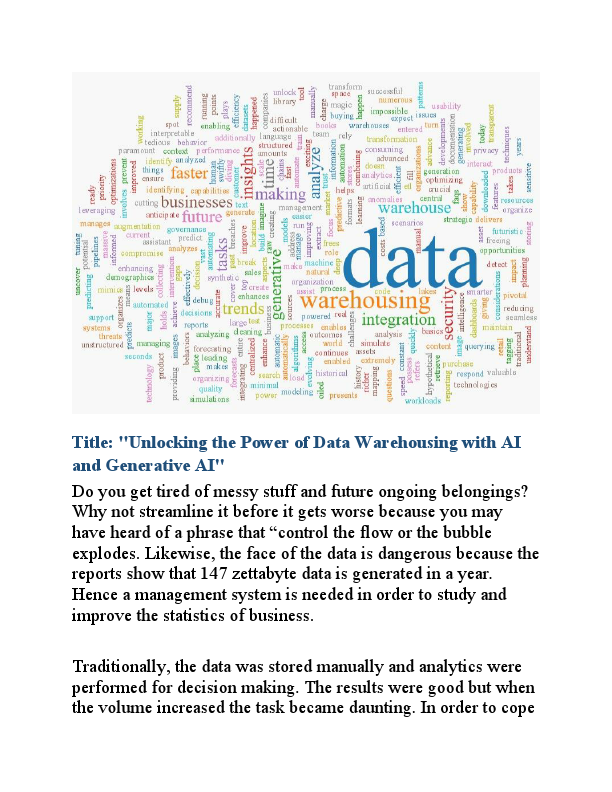 Unlocking the Power of Data Warehousing with AI and Generative AI.pdf