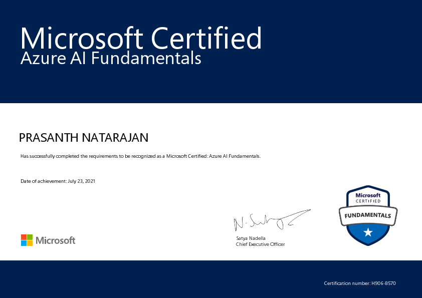 Prasanth Natarajan - Azure AI Certificate.pdf