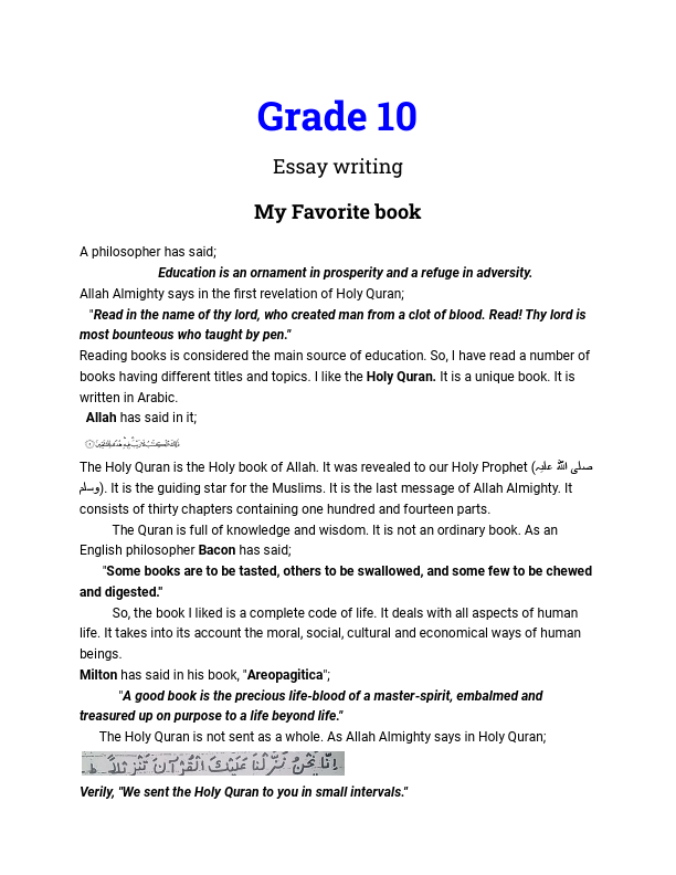 Essay My favorite book grade 10.pdf