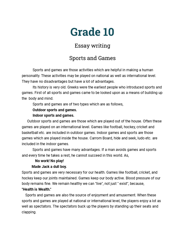 Essay Sports and Games grade 10.pdf