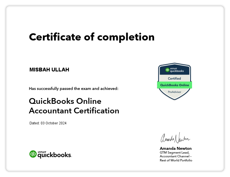 QuickBooksOnlineCertification - MISBAH ULLAH.pdf