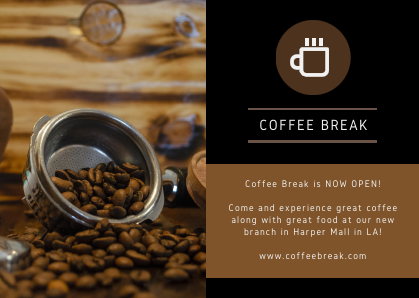 Coffee Break is NOW OPEN! Come and experience great coffee along with great food at our new branch in Harper Mall in LA! www.coffeebreak.com.pdf