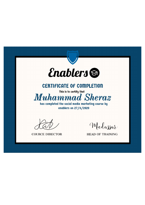 Certificate of Social media marketing.pdf