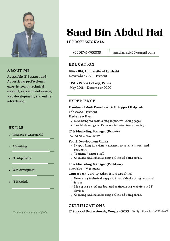 Saad's Resume+Contest IT+Fiverr Profile A4 Fixed.pdf