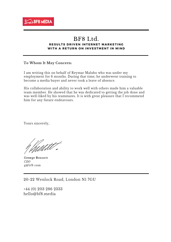 BF8 Ltd (Recommendation Letter).pdf