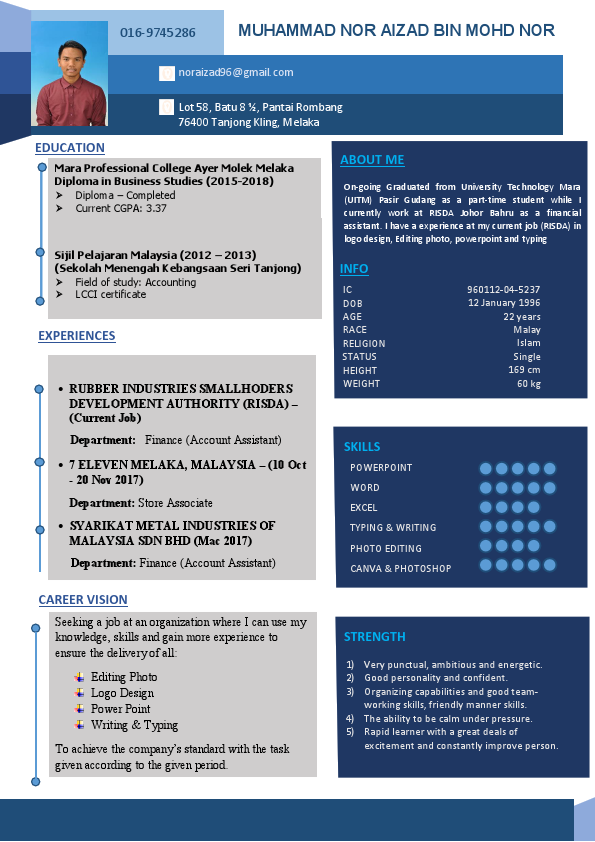 RESUME - MUHAMMAD NOR AIZAD MOHD NOR  (UBM599).pdf