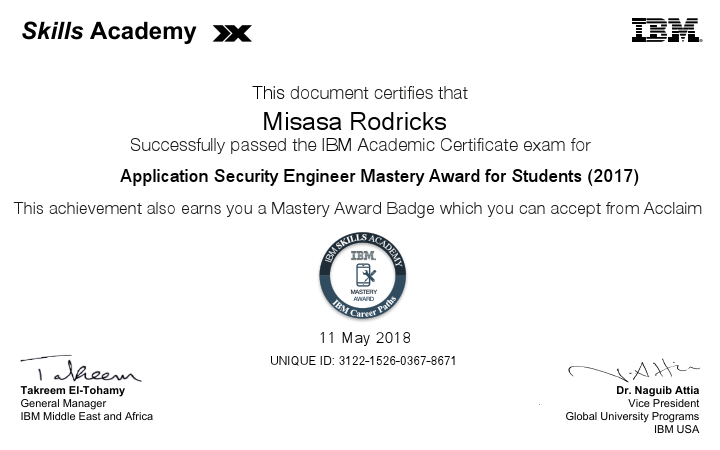 Application Security Engineer Mastery Award for Students (2017)_certificate.pdf