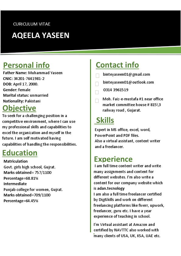 cv aqeela yaseen.pdf