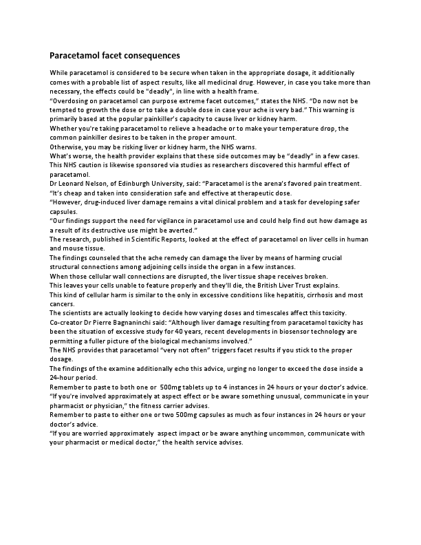 Paracetamol facet consequences.pdf