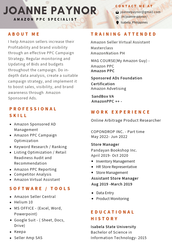 joannepaynor REsume.pdf