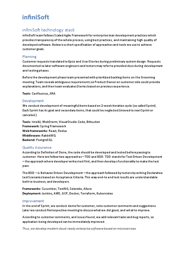 infiniSoft technology stack.pdf