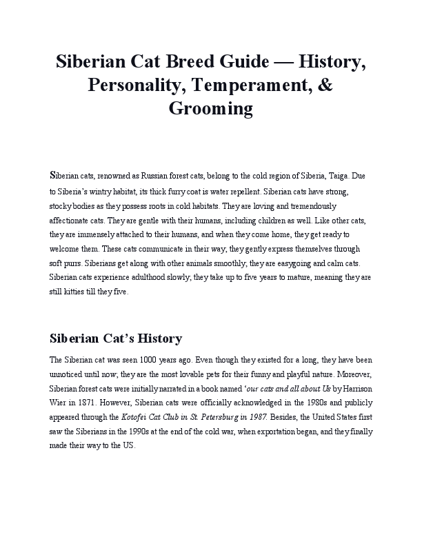 Siberian Cat Breed Guide,.pdf