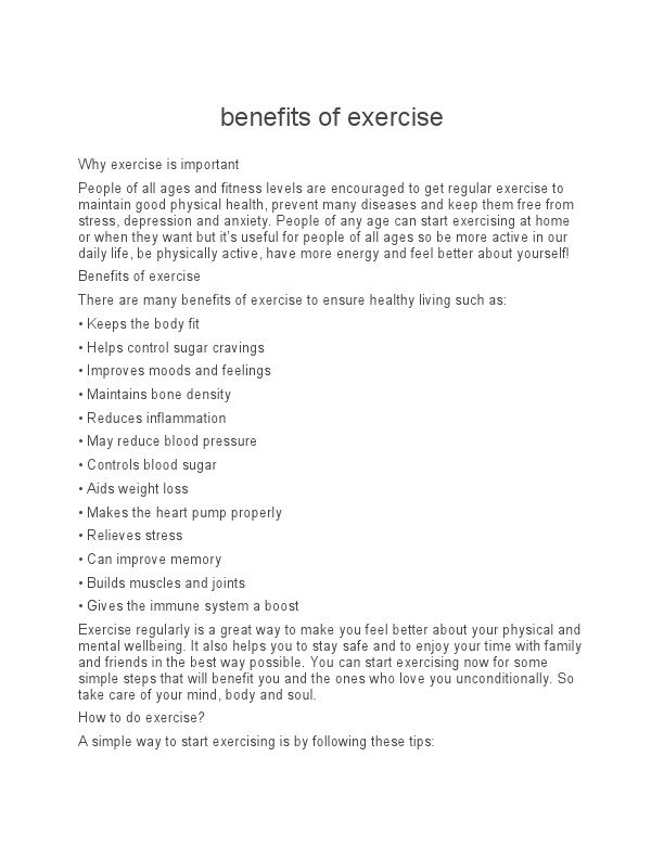 benefits of exercise.pdf