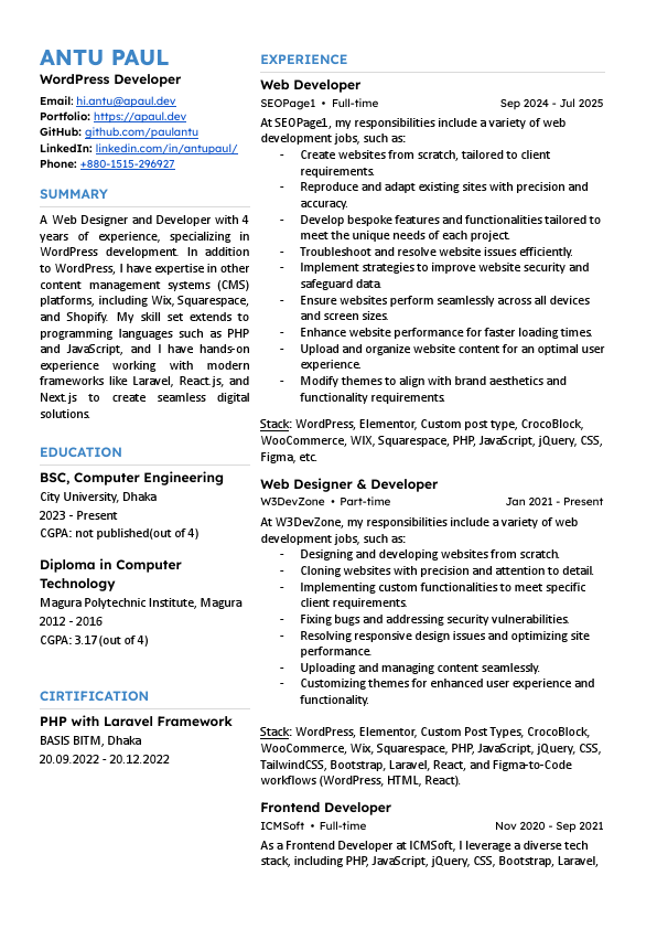 ANTU PAUL Wordpress Developer.pdf