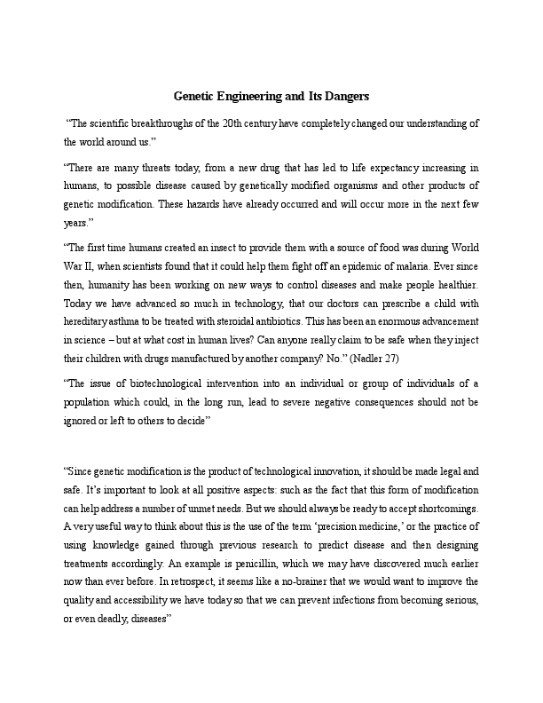 Genetic Eng and its Dangers.pdf
