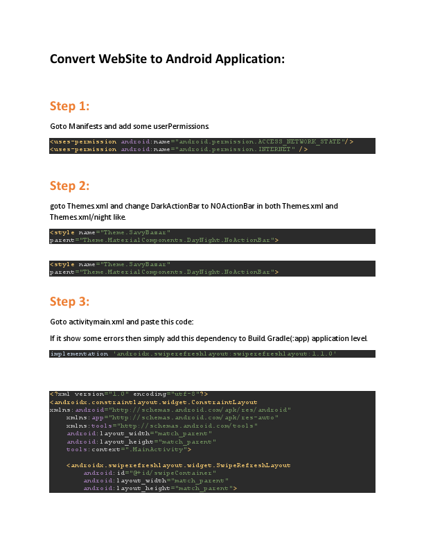 Convert WebSite to Android Application.pdf