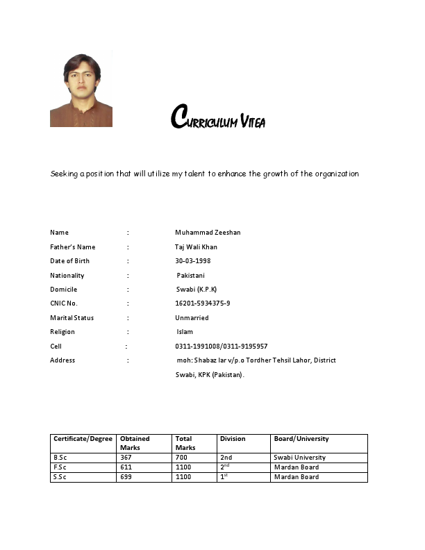 New resume of  muhammad zeeshan (1).pdf