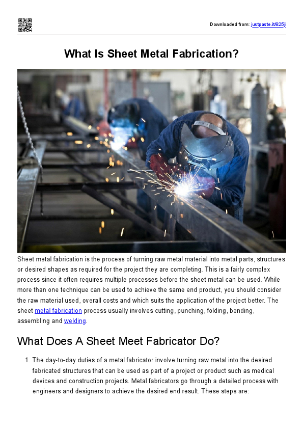 What is sheet metal fabrication.pdf