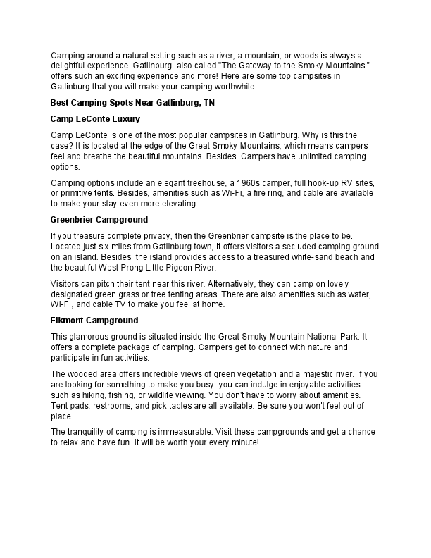 Camping sites in Gatlinburg.pdf