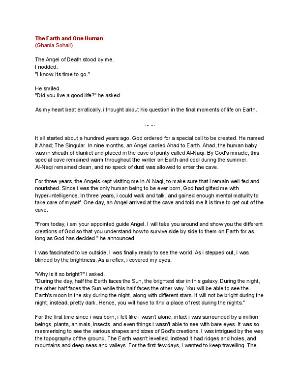 The Earth and one Human.pdf