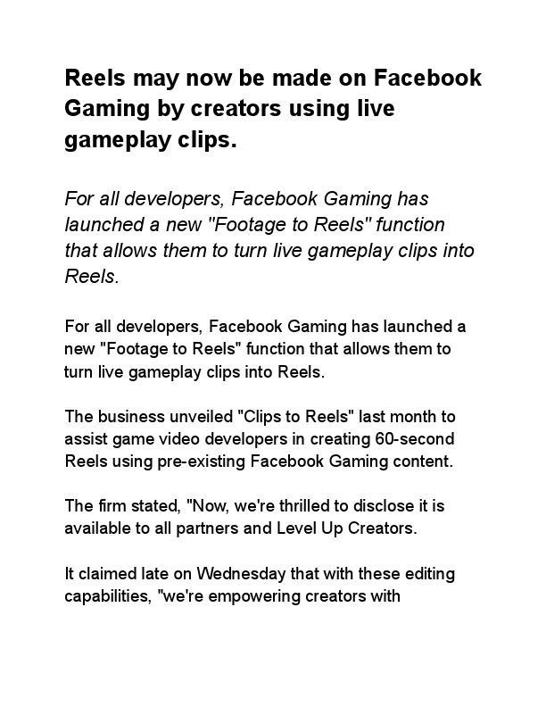 Facebook Gaming rolls out New Feature..pdf