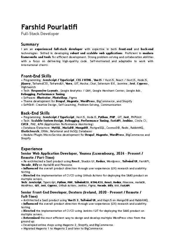 Farshid Pourlatifi Full-Stack Developer CV December 2024.pdf