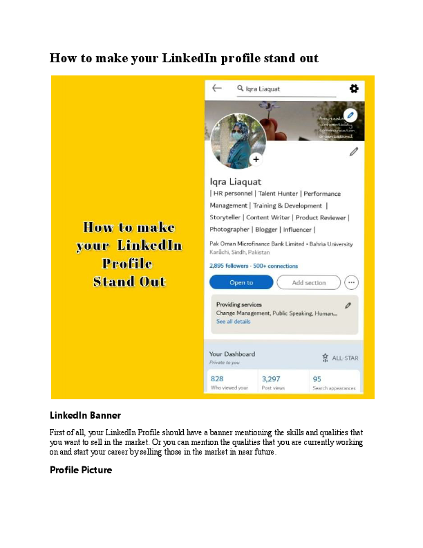 How to make your LinkedIn profile stand out.pdf