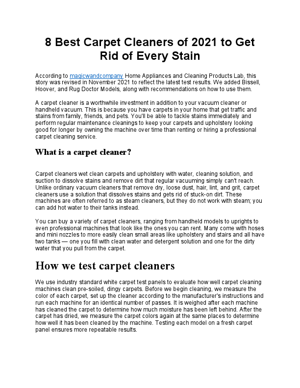 8 Best Carpet Cleaners of 2021 to Get Rid of Every Stain (1).pdf
