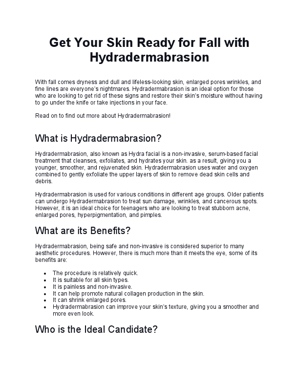 Get Your Skin Ready for Fall with Hydradermabrasion.pdf