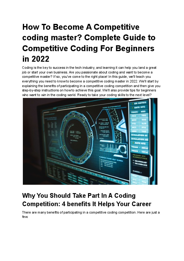 How To Become A Competitive coding master.pdf