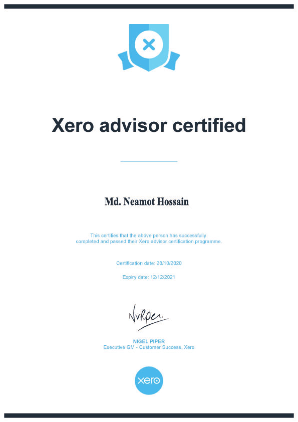 Xero Advisor Certificate- Neamot Hossain.pdf