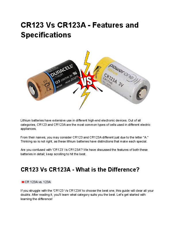 CR123 Vs CR123A - Features and Specifications.pdf