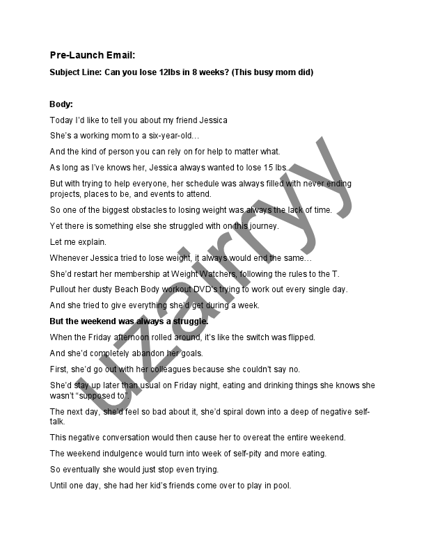5-EMAIL SEQUENCE COPY--Can you lose 12lbs in 8 weeks (This busy mom did).pdf