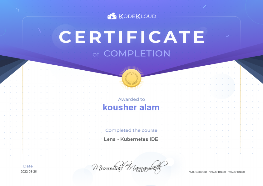 Course-Certificate_Lens-Kubernetes-IDE_kousher-alam.pdf (1).pdf