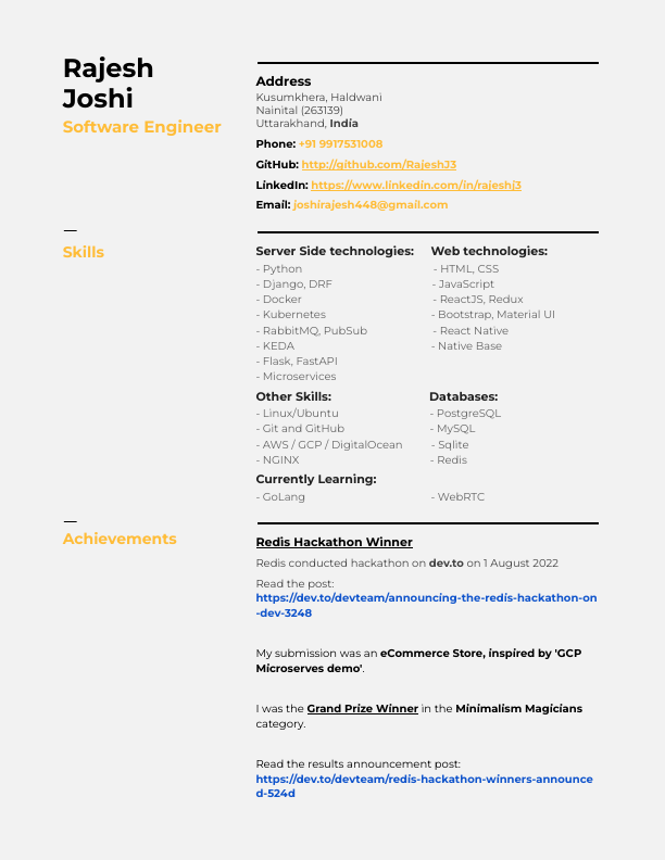 Rajesh Joshi - Resume.pdf