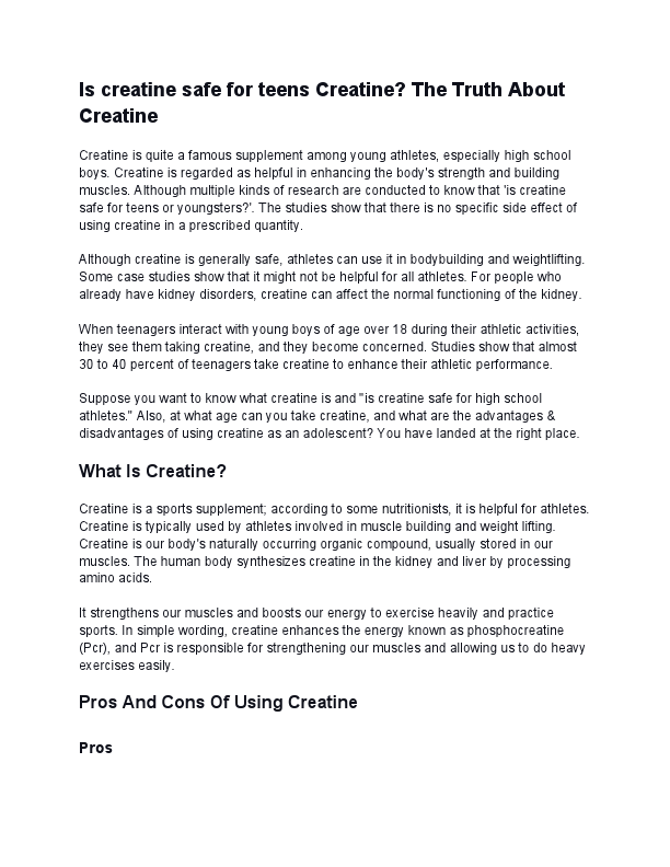 Is creatine safe for teens.pdf