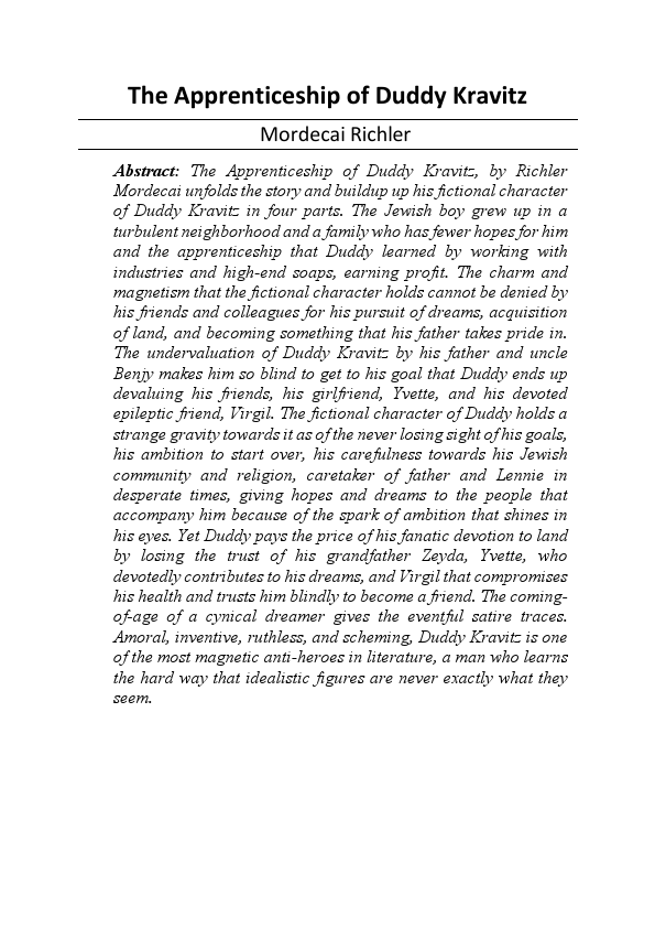 The Apprenticeship of Duddy Kravitz.pdf