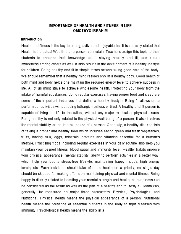 IMPORTANCE OF HEALTH AND FITNESS IN LIFE.pdf