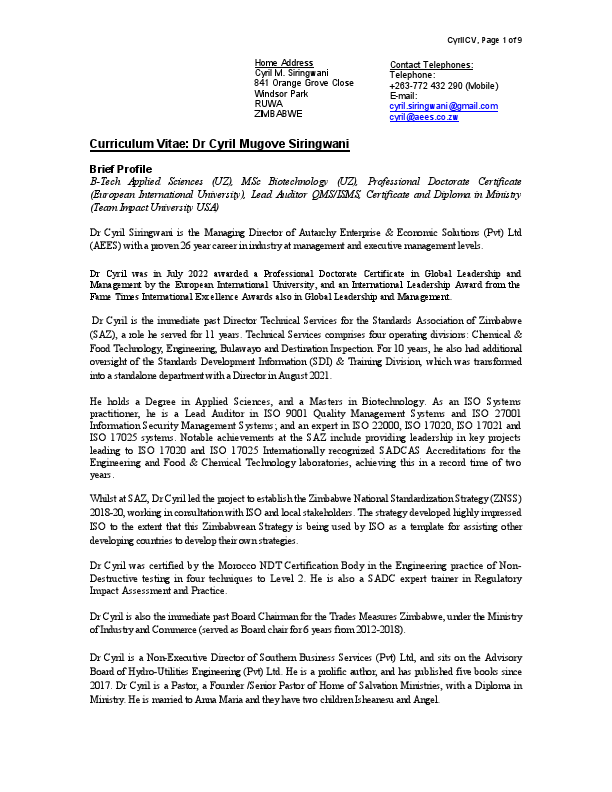 CV Cyril Siringwani Sept 2022 .pdf