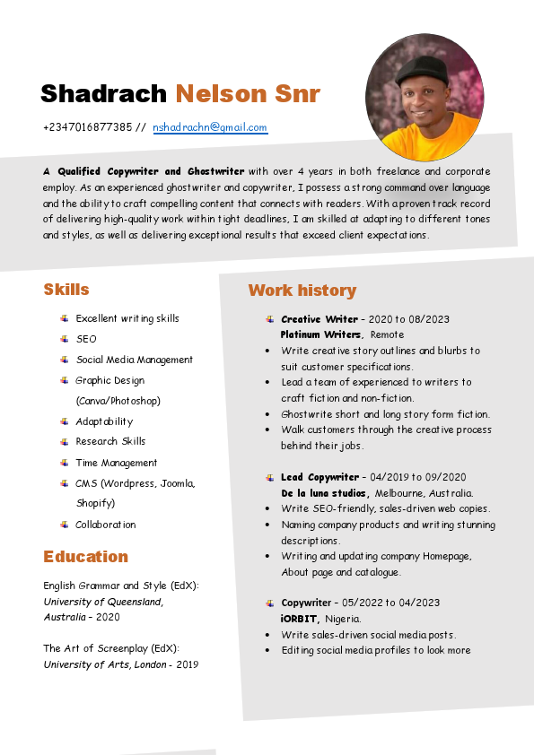 SHADRACH NELSON SNR CV.pdf