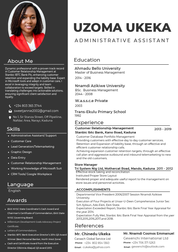UZOMA JENNY UKEKA VIRTUAL ASSISTANT CV.pdf