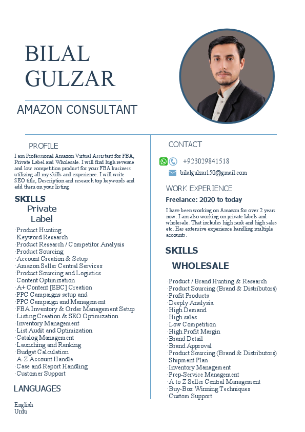 Bilal Gulzar Amazon Consultant.pdf