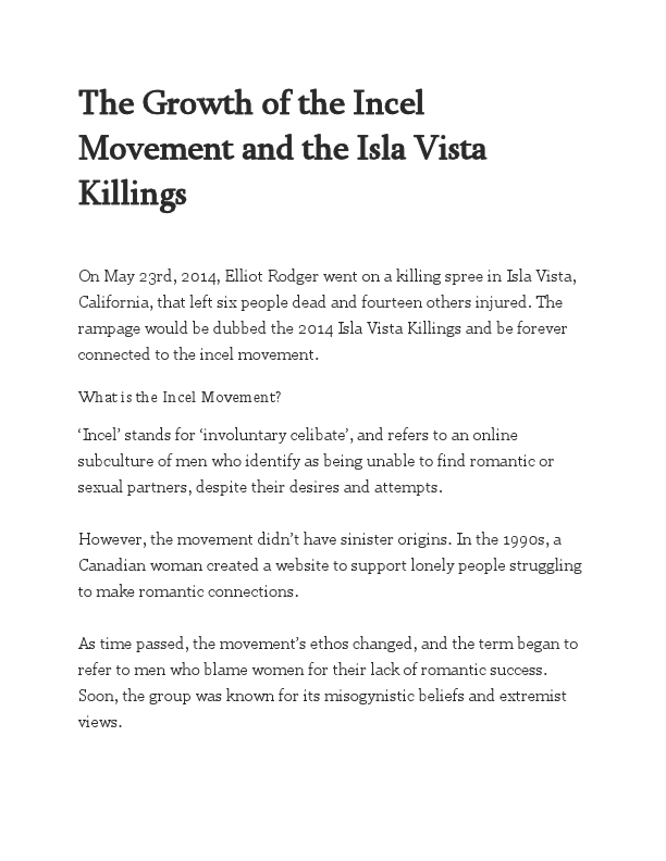 The Growth of the Incel Movement and the Isla Vista Killings.pdf