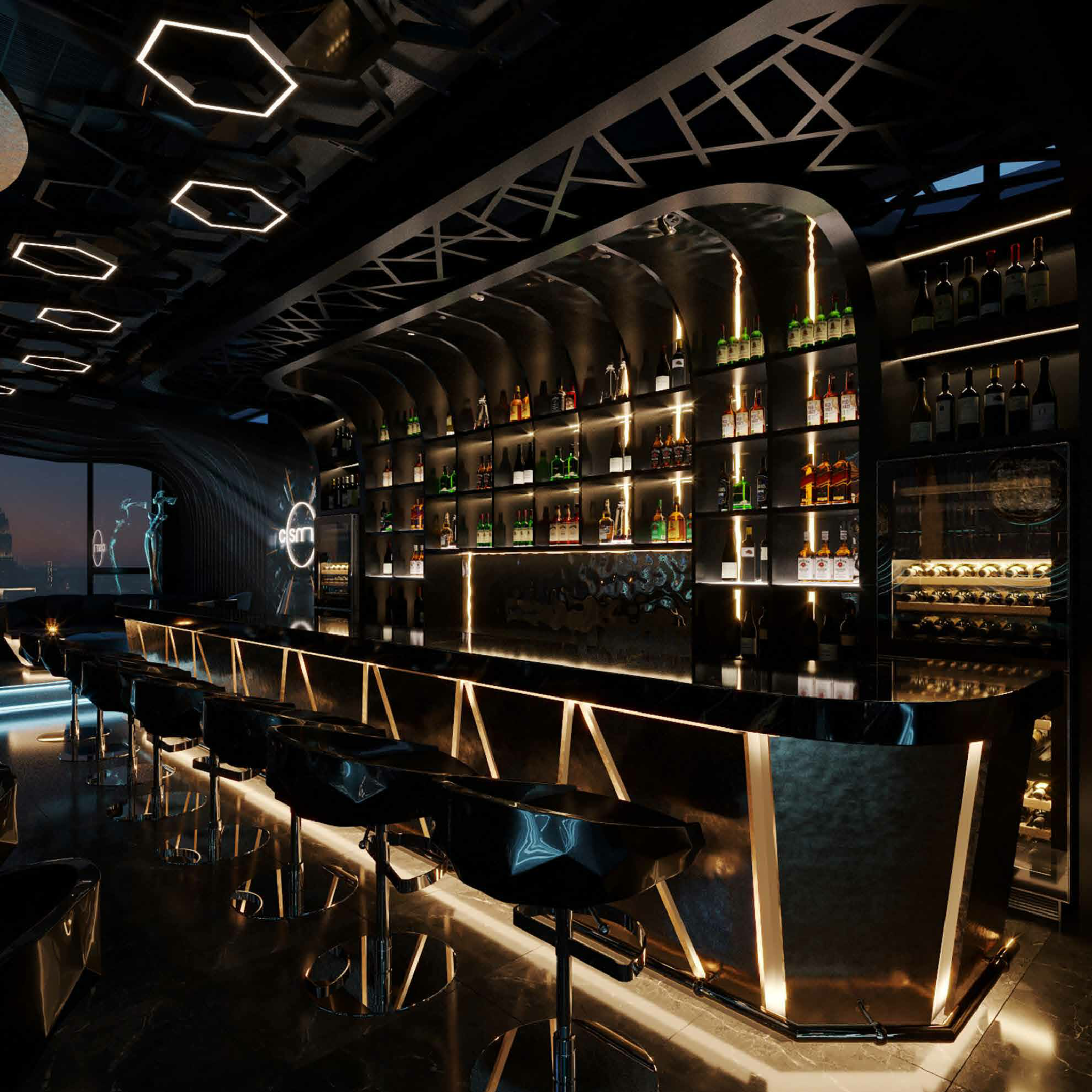 Luxury Interior Bar Restaurant 3D Model.pdf