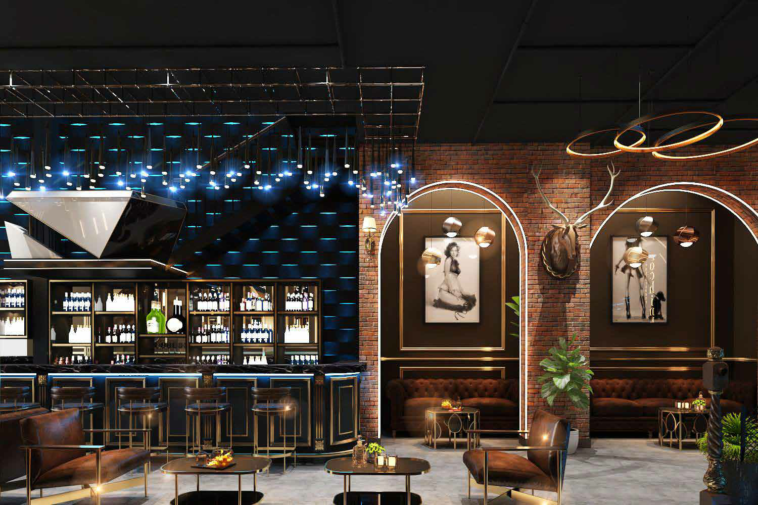 Luxury Coffee Bar Restaurant 3D Model.pdf