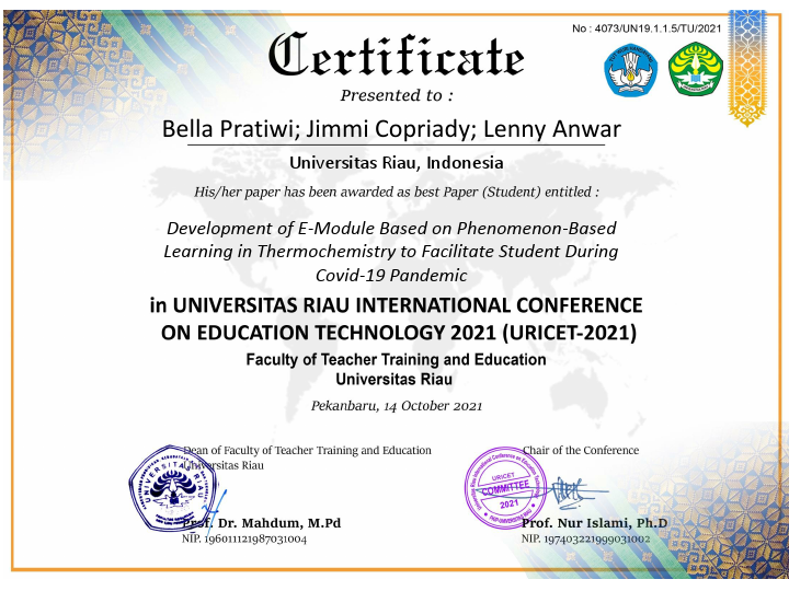 SERTI BEST PAPER AWARD URICET 2021.pdf
